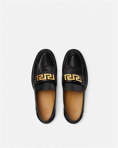 versace loafers sale|versace greca loafers male black.